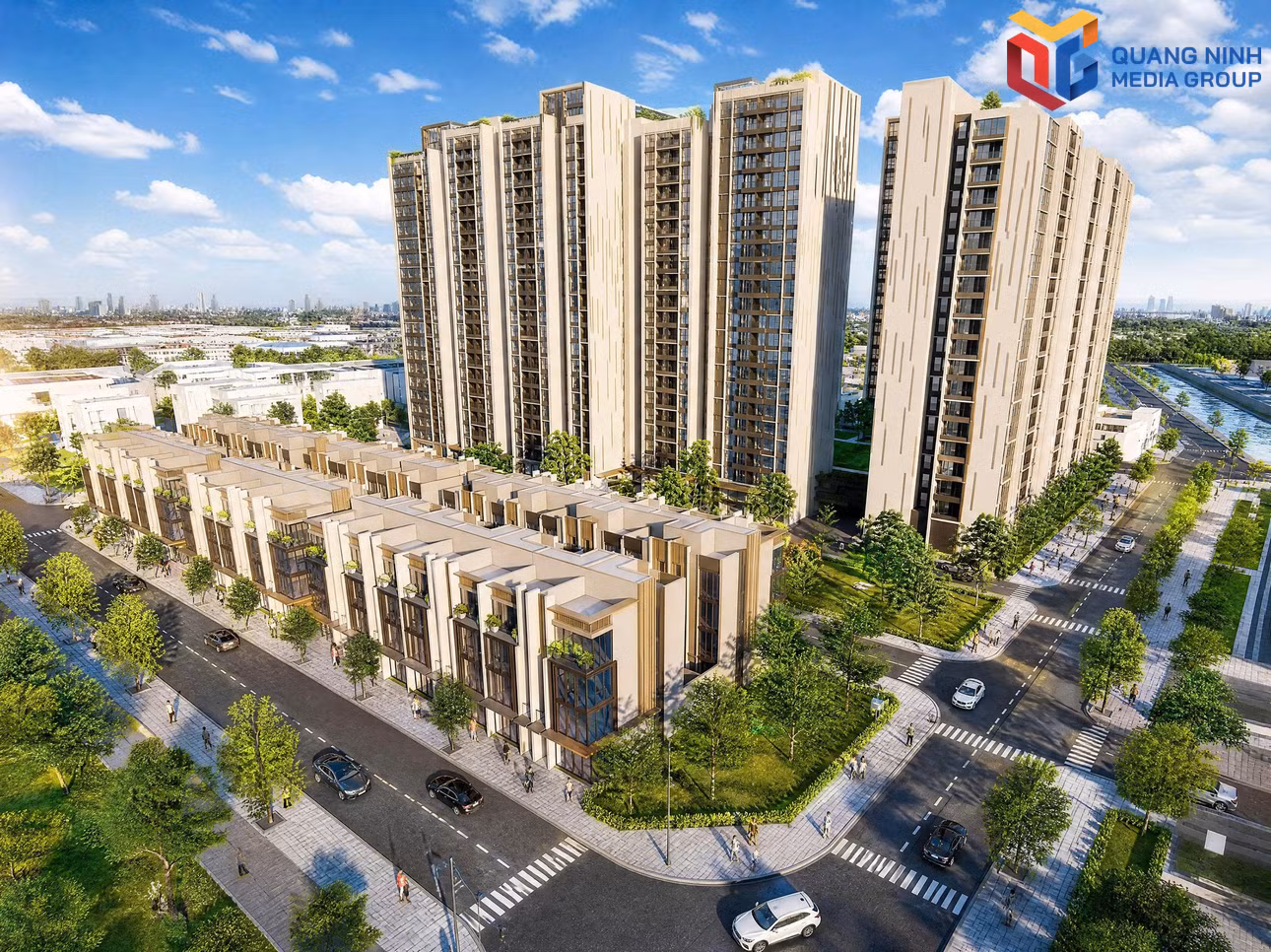 Phối cảnh Công trình Nhà ở xã hội tại phường Cao Xanh.