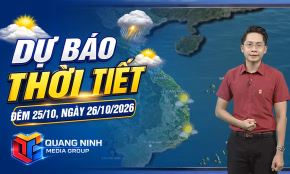 Dự báo thời tiết đêm 25, ngày 26/10/2026