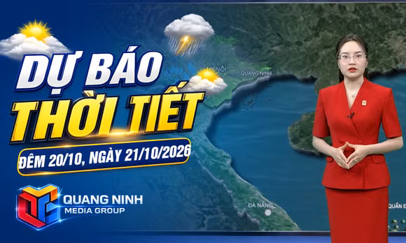 Dự báo thời tiết đêm 20, ngày 21/10/2026