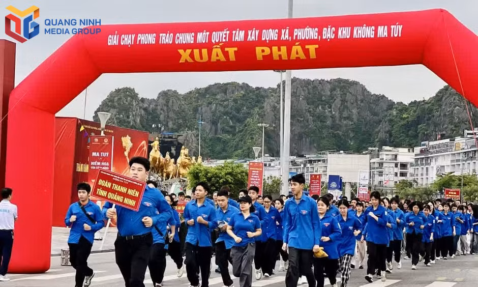 ĐVTN tham gia giải chạy phong trào “Chung một quyết tâm xây dựng xã, phường, đặc khu không ma túy" tại Quảng trường 30/10 tháng 6/2026.