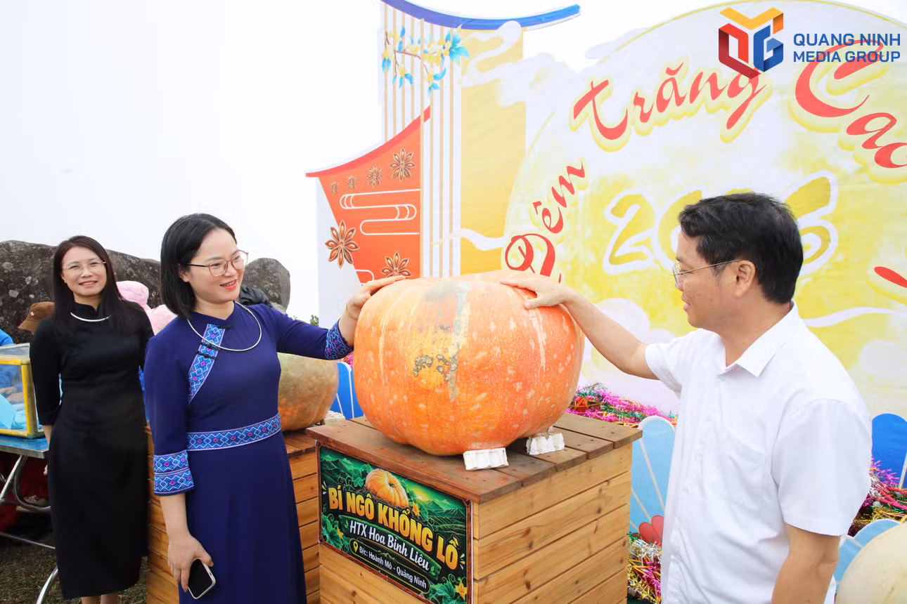 Sản phẩm OCOP Bí ngô khổng lồ xã Hoành Mô được định hướng gắn với phát triển sản phẩm du lịch địa phương.