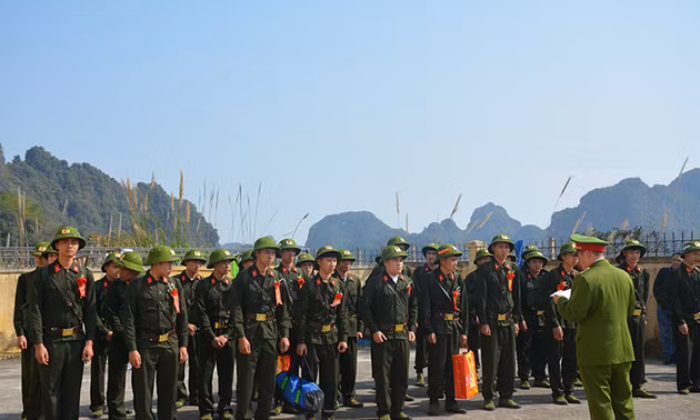 185 thanh niên được tuyển chọn thực hiện nghĩa vụ trong các đơn vị công an