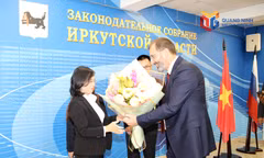 Đoàn công tác thành phố Quảng Ninh thăm, làm việc tại tỉnh Irkutsk