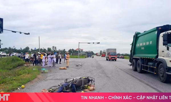 Xe đầu kéo va chạm xe máy, 1 người tử vong