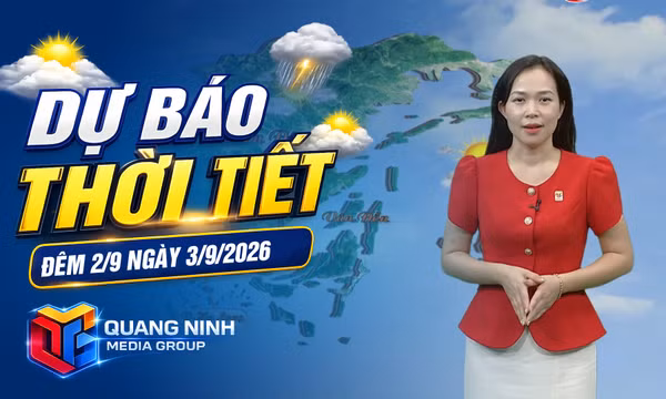 Dự báo thời tiết đêm 2, ngày 3/9/2026