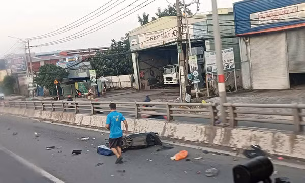 Tai nạn trên cầu vượt Amata, 1 người tử vong