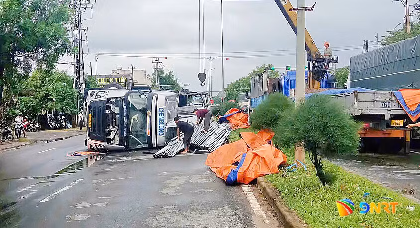 Hiện trường vụ tai nạn.