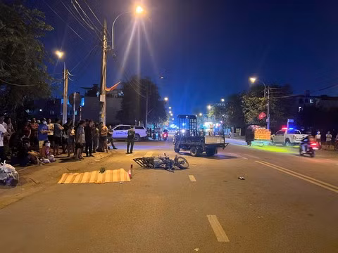 Hiện trường vụ tai nạn.