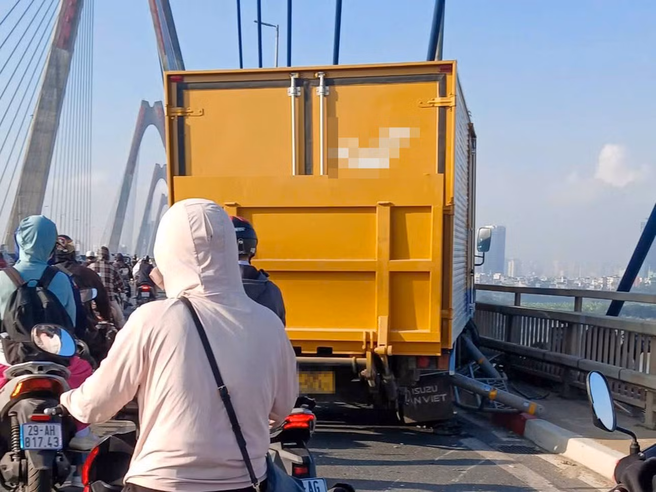 Hiện trường vụ tai nạn. (Ảnh: Đình Anh)