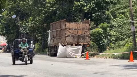 Hiện trường vụ tai nạn.