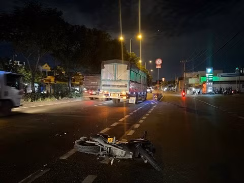 Hiện trường vụ tai nạn.