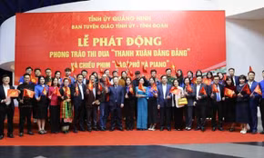 Quảng Ninh lan tỏa phong trào thanh xuân dâng Đảng