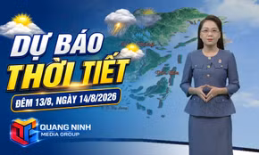 Dự báo thời tiết đêm 13/8, ngày 14/8/2026