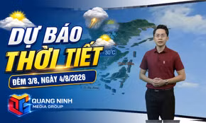 Bản tin dự báo thời tiết đêm 3, ngày 4/8/2026