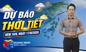 Dự báo thời tiết đêm 16, ngày 17/8/2026