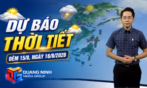Dự báo thời tiết đêm 15/8, ngày 16/8/2026
