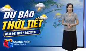 Dự báo thời tiết đêm 5, ngày 6/8/2026