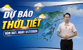  Dự báo thời tiết đêm 30, ngày 31/7/2026