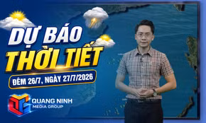 Bản tin dự báo thời tiết đêm 26/7, ngày 27/7/2026