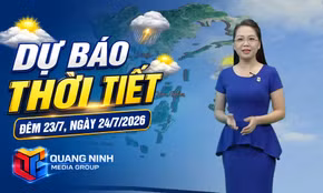 Dự báo thời tiết đêm 23, ngày 24/7/2026