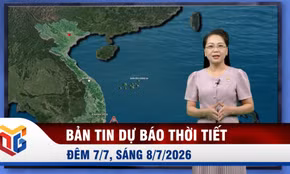 Dự báo thời tiết đêm 7, ngày 8/7/2026