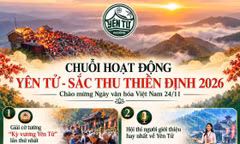 Yên Tử tổ chức chuỗi hoạt động “Sắc thu thiền định 2026"