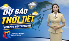 Dự báo thời tiết đêm 21/8, ngày 22/8/2026 