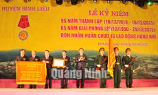 Huyện Bình Liêu kỷ niệm 95 năm ngày thành lập, 65 năm ngày giải phóng và đón nhận Huân chương Lao động hạng Nhì, tháng 12-2015