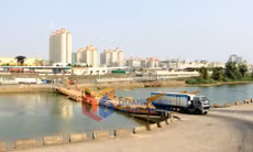 Cầu phao tạm Km3+4 (phường Móng Cái 3)