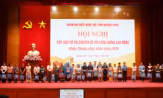 Bí thư Tỉnh ủy Quản Minh Cường dự Hội nghị tiếp xúc cử tri chuyên đề với công nhân, lao động trên địa bàn tỉnh, tháng 5-2026
