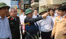 Bí thư Tỉnh ủy Quản Minh Cường kiểm tra tổ chức giao thông tại khu vực ngã tư Ao Cá, tháng 3-2026