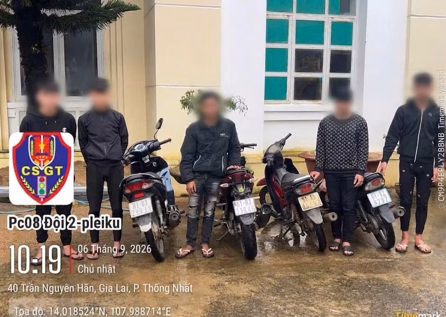 Lực lượng CSGT đã tạm giữ 4 phương tiện trong vụ việc. Ảnh: ĐVCC