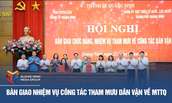 Bàn giao nhiệm vụ công tác tham mưu dân vận về MTTQ