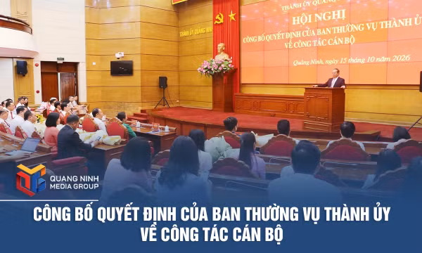 Công bố quyết định của Ban Thường vụ Thành ủy về công tác cán bộ