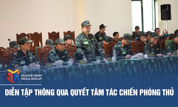 Diễn tập thông qua Quyết tâm tác chiến phòng thủ