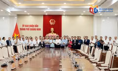 Đoàn cán bộ cấp Thứ trưởng và tương đương của Đảng Nhân dân Cách mạng Lào đến thăm, làm việc tại Quảng Ninh
