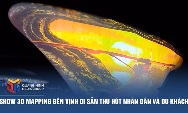 Show 3D Mapping bên vịnh di sản thu hút nhân dân và du khách