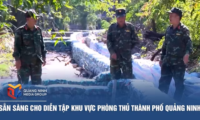 Sẵn sàng cho diễn tập khu vực phòng thủ thành phố Quảng Ninh