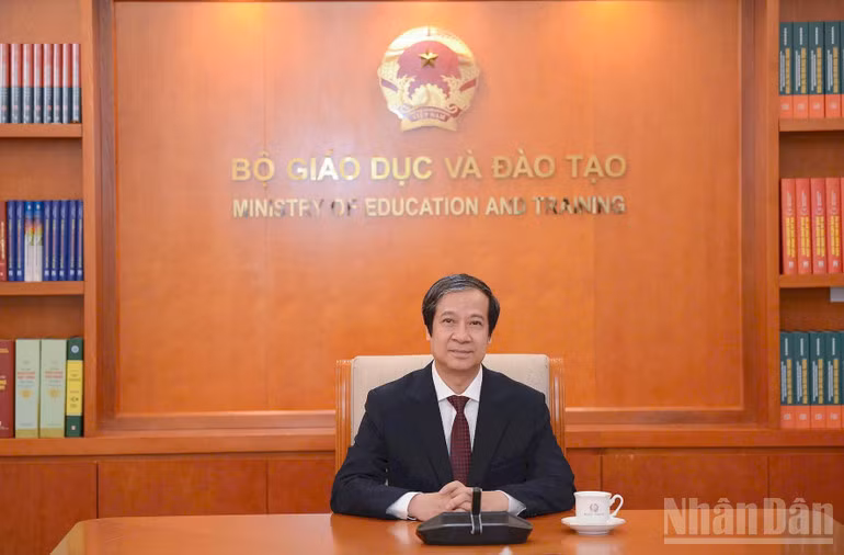Bộ trưởng Giáo dục và Đào tạo Nguyễn Kim Sơn. (Ảnh: THẾ ĐẠI)