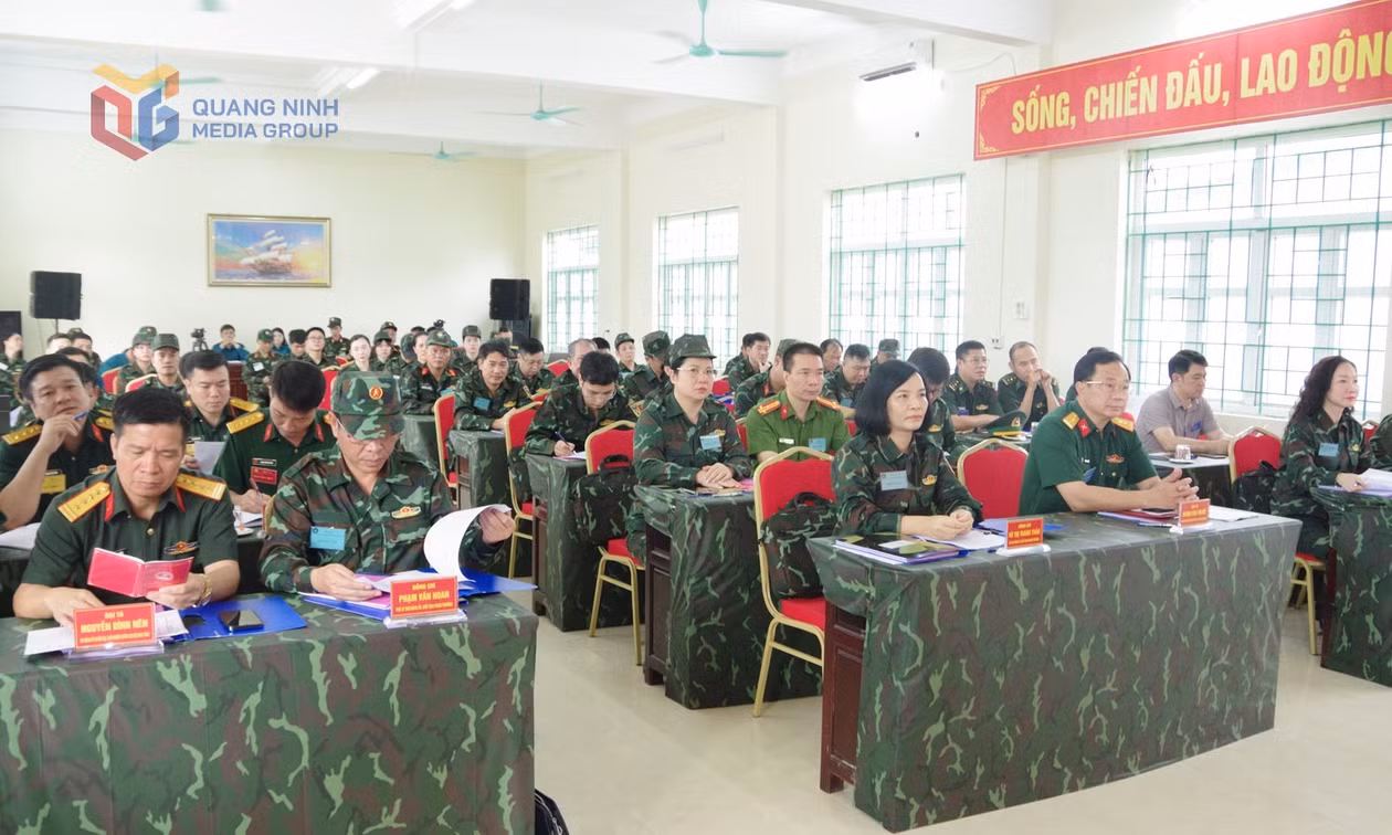 Phường Móng Cái 2 tổ chức diễn tập chiến đấu trong khu vực phòng thủ năm 2026