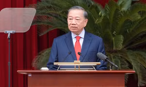 Tổng Bí thư, Chủ tịch nước Tô Lâm đã phát biểu khai mạc Hội nghị lần thứ Tư Ban Chấp hành Trung ương Đảng khóa XIV - Ảnh: chinhphu.vn/Nhật Bắc
