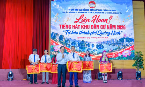 Liên hoan Tiếng hát khu dân cư cụm số 8: Quảng Hà giành giải Nhất 