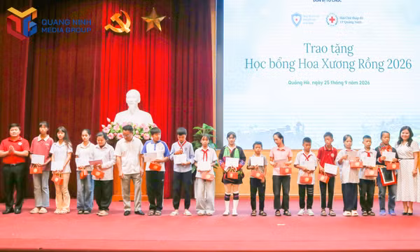 Trao tặng học bổng “Hoa Xương Rồng” năm 2026 cho học sinh khuyết tật có hoàn cảnh khó khăn