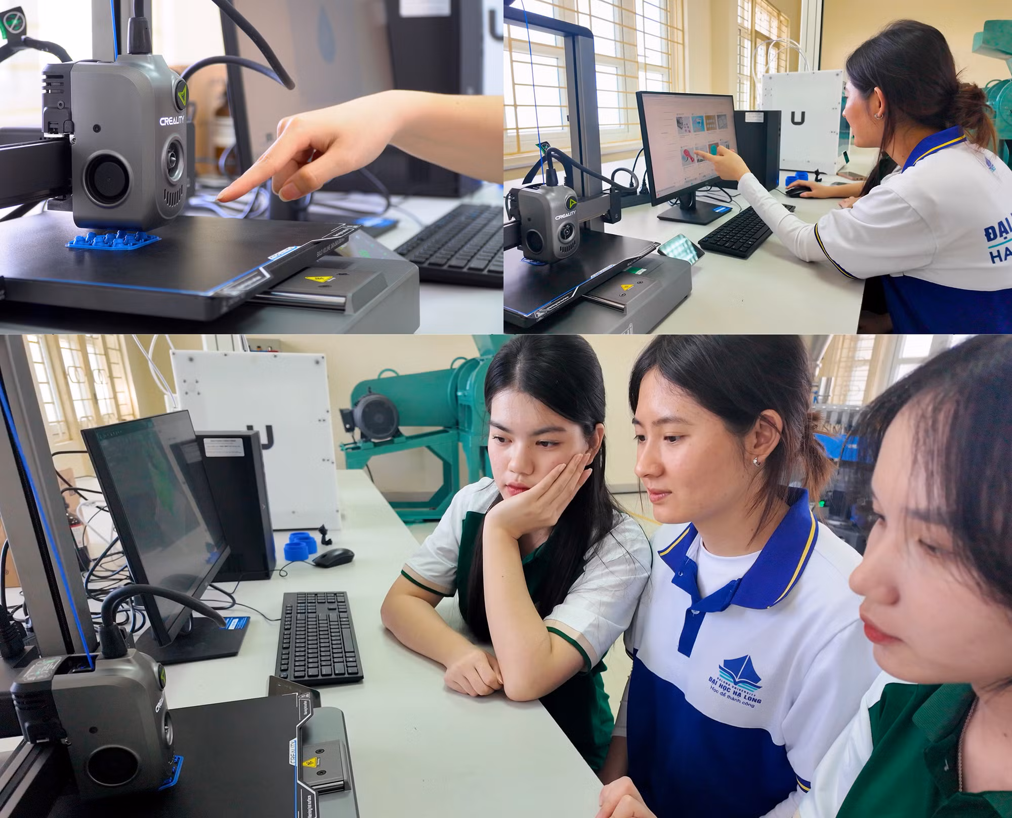 Sinh viên thực hành in 3D