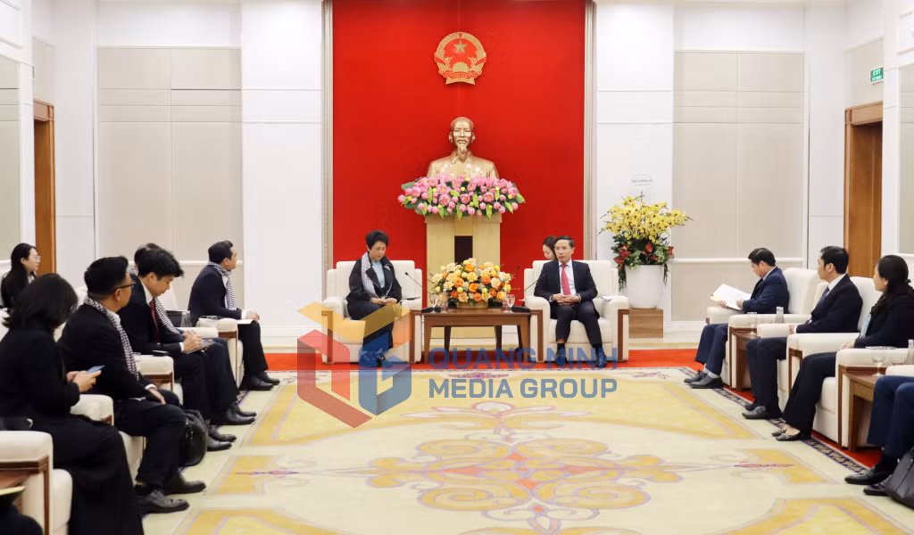 Quang cảnh buổi tiếp xã giao (12-2024). Ảnh: Trúc Linh