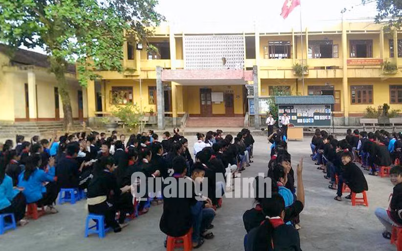 Trường Dân tộc nội trú huyện Tiên Yên năm 2012. Ảnh: Tư liệu