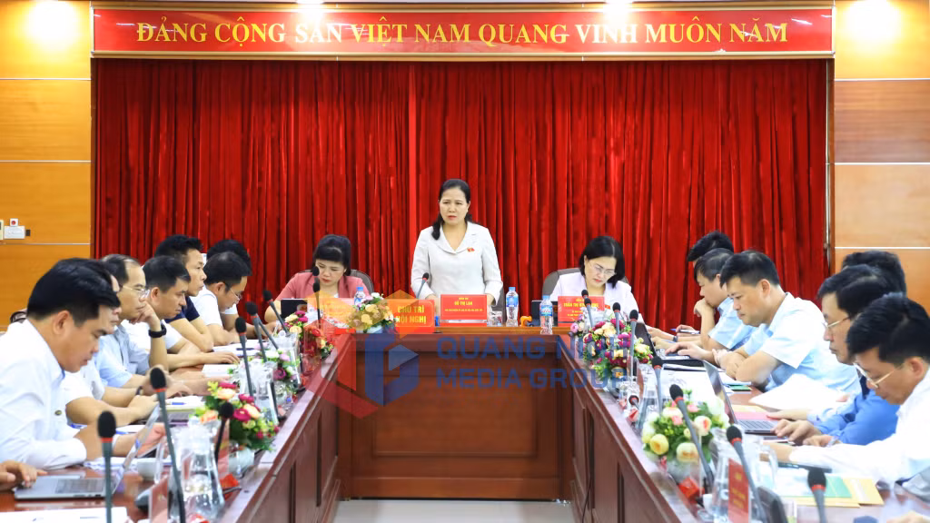 2024-06_Đoàn ĐBQH tỉnh khảo sát một số nội dung phục vụ nghiên cứu dự thảo Luật Địa chất và Khoáng sản - Quang cảnh buổi làm việc. Ảnh: Nguyễn Thanh