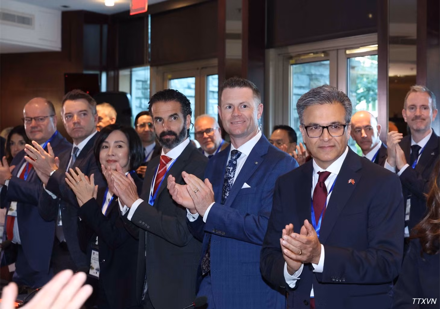 Các đại biểu tham dự Tọa đàm cấp cao doanh nghiệp Việt Nam-Canada. (Ảnh: TTXVN)