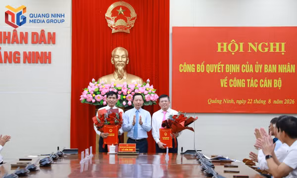 Công bố quyết định của UBND tỉnh về công tác cán bộ