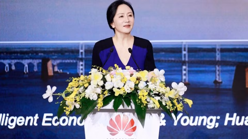 Bà Mạnh Vãn Chu, Chủ tịch luân phiên Huawei. (Ảnh: China Daily)